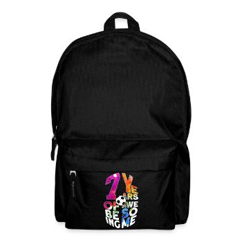 7 YEARS OF BEING AWESOME FUßBALL 7. GEBURTSTAG - Rucksack - Schwarz - Vorne