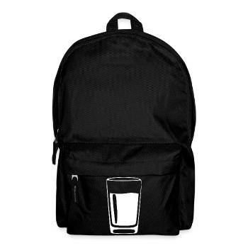 Glas Getränke Bar Gastronomie Geschenk - Rucksack - Schwarz - Vorne