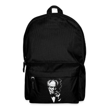 Arthur Schopenhauer raucht Zigarre - Rucksack - Schwarz - Vorne