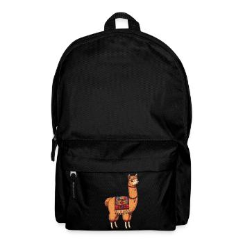 No drama, just llama - Backpack - black - Front