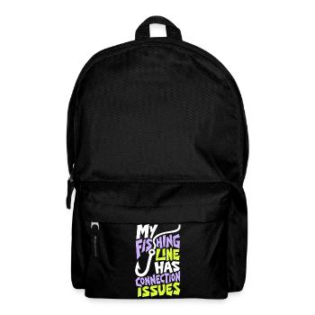 Angeln – My Fishing Line Has Connection Issues - Rucksack - Schwarz - Vorne