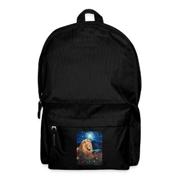 Lion, Van Gogh, Nuit Étoilée, Animal, Lions - Sac à dos - noir - Devant