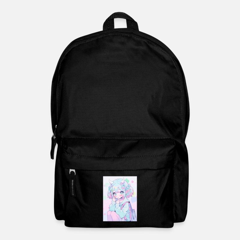 anime, anime girl, anime mädchen, elfe - Rucksack - Schwarz