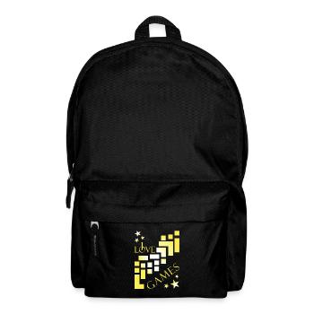 gamer I love games - Rucksack - Schwarz - Vorne