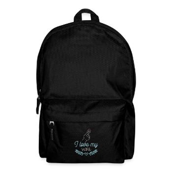 ich liebe meine ehefrau paare - Rucksack - Schwarz - Vorne