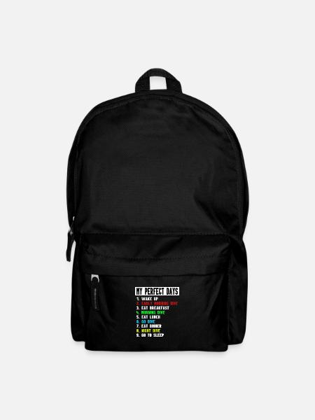 MY PERFECT DIVE DAY - DIVING - perfect day - Backpack - black