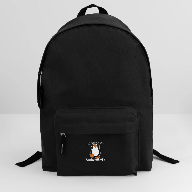Tux Linux Penguin Sudo Rm Rf | Computer Geek Hack Backpack