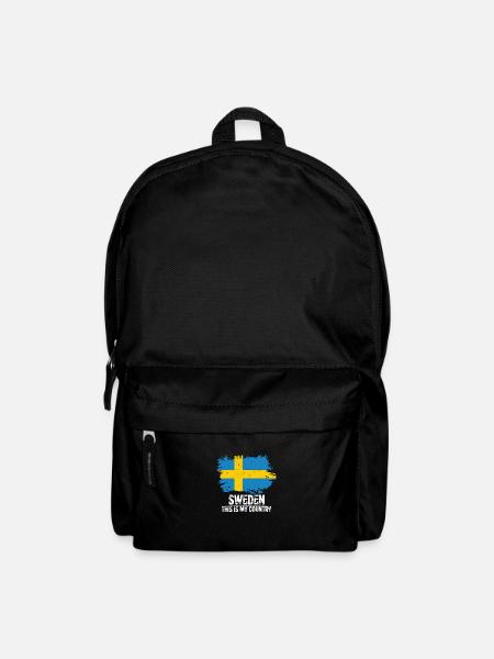 Schweden - Rucksack - Schwarz