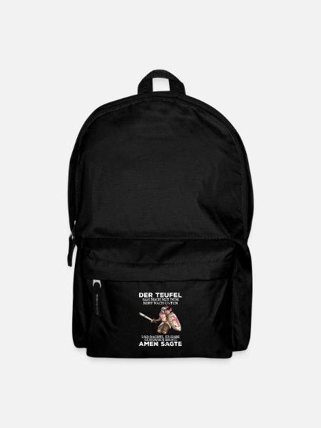 Tempelritter Grafik Templer Teufel Tempel Ritter - Rucksack - Schwarz