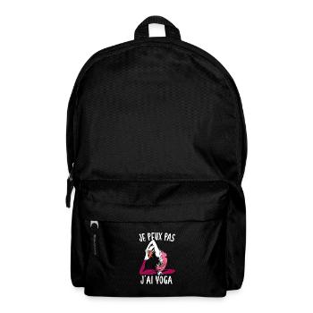 Je Peux Pas J'ai Yoga - Sac à dos - noir - Devant