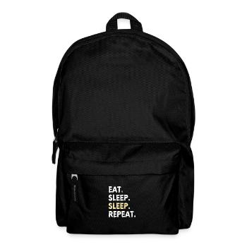 Sleeping Nap: manger, dormir, dormir, répéter - Sac à dos - noir - Devant