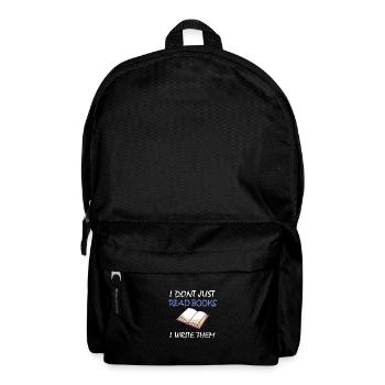 Writing / Writer: I Don't Just Read Books - Backpack - black - Front