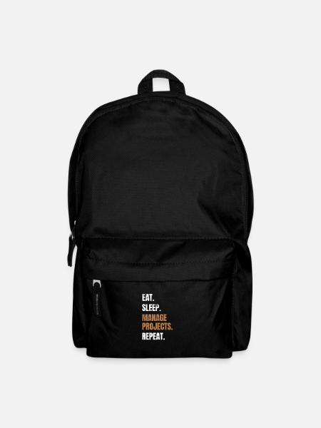 Funny project management gift project manager - Backpack - black