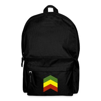 Reggae Rastafari Äthiopien-Farben - Rucksack - Schwarz - Vorne
