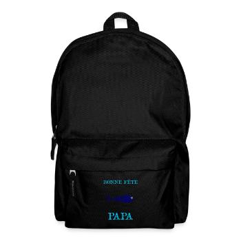 FÊTE DES PÈRES.BONNE FÊTE PAPA. PAPA. BONNE FÊTE - Sac à dos - noir - Devant