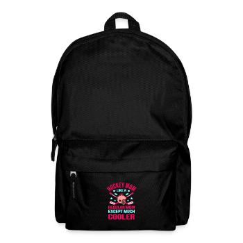 Hockey Eishockey Frauen Lustig Geschenk - Rucksack - Schwarz - Vorne