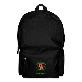 Funny Aborist Chainsaw Gift - Backpack - black - Front