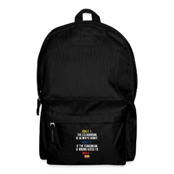 Ecuadorian Ecuador Ecuadorian roots - Backpack - black - Front