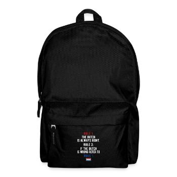 Dutch Netherlands Dutch roots - Backpack - black - Front