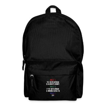 South Africa Flag South African South Africa Roots - Backpack - black - Front