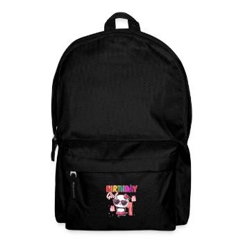 Birthday child 1 panda - Backpack - black - Front