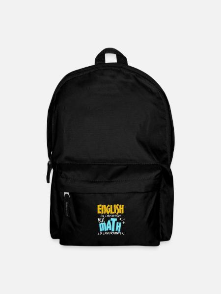 Englisch Mathe - Rucksack - Schwarz