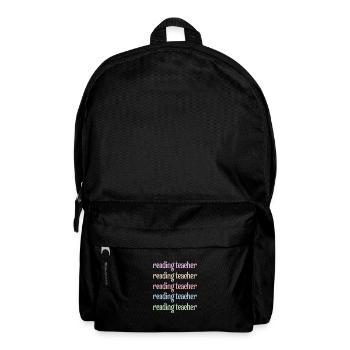 Reading Teacher Reading Teacher Reading Specialist Books - Backpack - black - Front