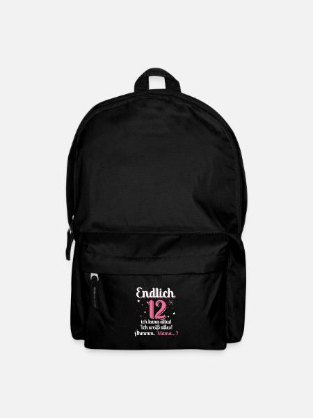 12. Geburtstag Mädchen 12 Jahre Alt Mama Ich Kann - Rucksack - Schwarz