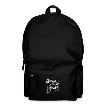 writer producer actor director filmmaker - Rucksack - Schwarz - Vorne