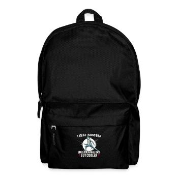 Fechten Vater Fechter Zaun Sohn Tochter - Rucksack - Schwarz - Vorne