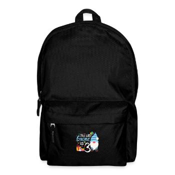 Dieser Kleine Gnom Ist 1 Geburtstagskind - Rucksack - Schwarz - Vorne