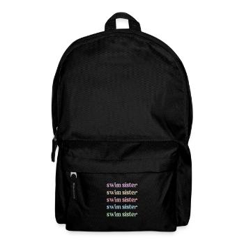 Best Swimming Sister Swimming Sister Swimmer - Backpack - black - Front