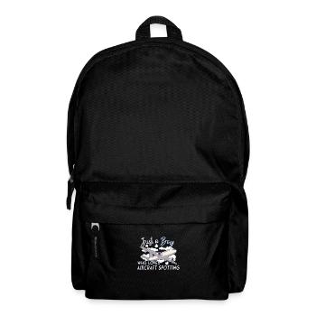 Plane Aircraft Spotting Airplane Aircraft Spotter - Backpack - black - Front