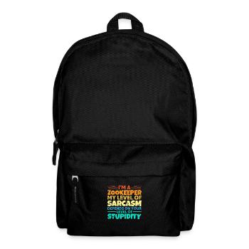 Zoowärter - Rucksack - Schwarz - Vorne