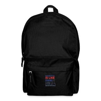 Сhemistry is like wooden spoon School Science - Backpack - black - Front