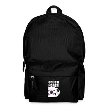 Cadeau du drapeau de l’équipe de football de Corée du Sud - Sac à dos - noir - Devant