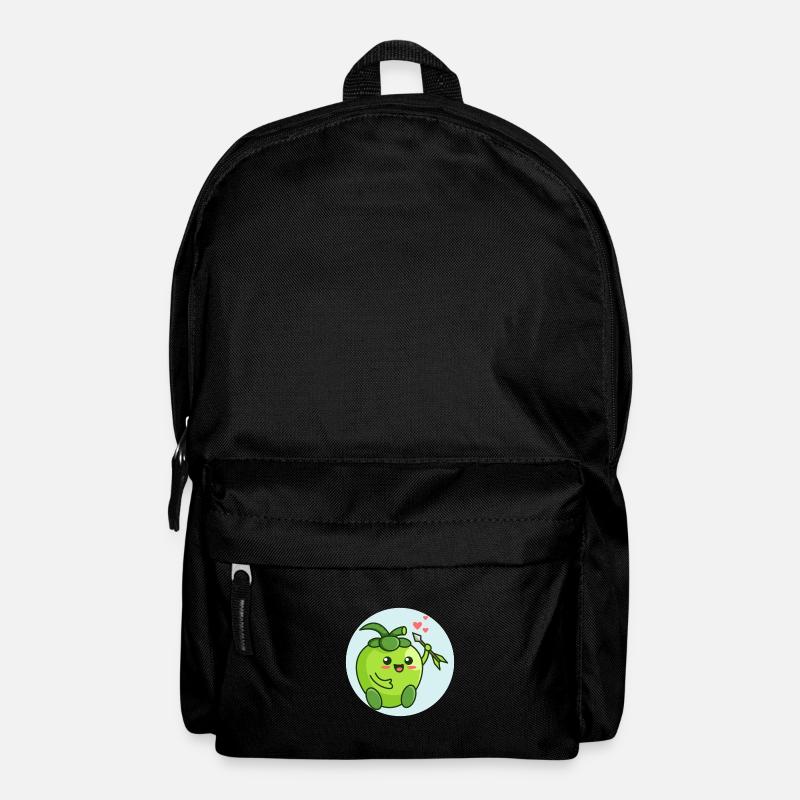 Cute organic apple - Backpack - black