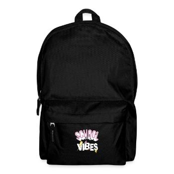Schul Vibe Lehrer Schüler Studieren Zitat Geschenk - Rucksack - Schwarz - Vorne
