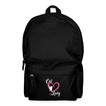 Cat Lady Geschenk für Sie süßes Katzenhalter - Rucksack - Schwarz - Vorne