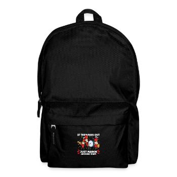 Marching Band Clarinetist School Rehearsal Music - Backpack - black - Front