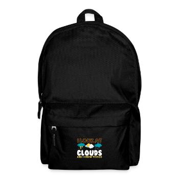 Funny Meteorology Meteorologist Weather Lover - Rucksack - Schwarz - Vorne