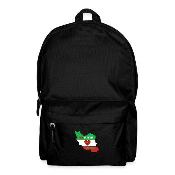 Increase with the women the Iran Freedom Flag - Backpack - black - Front