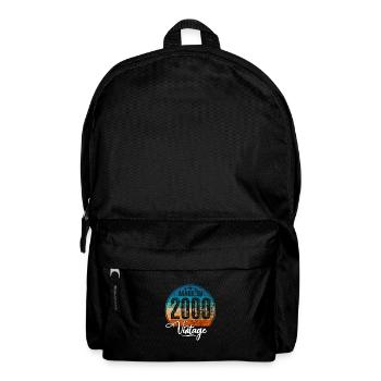 Vintage Fabriqué en 2000 Année de naissance 2000 Anniversaire - Sac à dos - noir - Devant