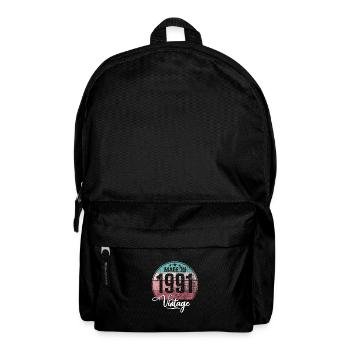 Millésime Fabriqué en 1991 Année de naissance 1991 Anniversaire - Sac à dos - noir - Devant