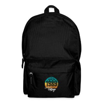 Millésime Fabriqué en 1989 Année de naissance 1989 Anniversaire - Sac à dos - noir - Devant