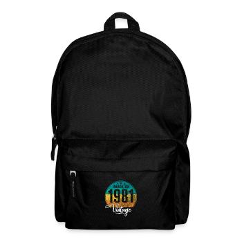 Millésime Fabriqué en 1981 Année de naissance 1981 Anniversaire - Sac à dos - noir - Devant