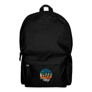 Millésime Fabriqué en 1977 Année de naissance 1977 Anniversaire - Sac à dos - noir - Devant