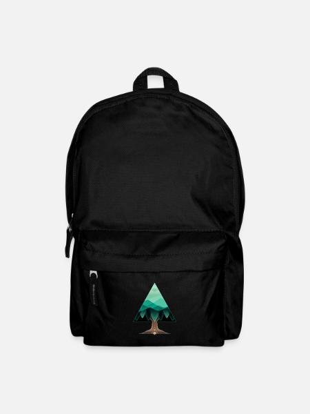 Der dreieckige Baum - Rucksack - Schwarz