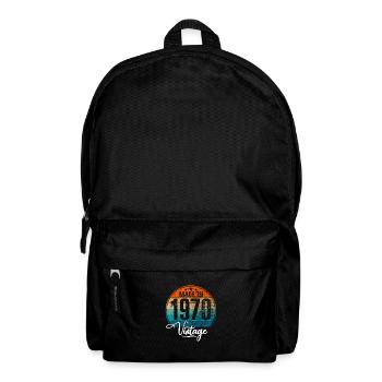 Vintage Made in 1970 Geburtsjahr 1970 Geburtstag - Rucksack - Schwarz - Vorne