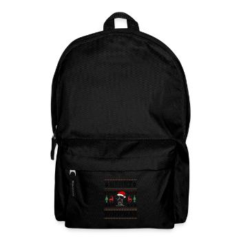 Catahoula Weihnacht Goldener Hunde Geschenk - Rucksack - Schwarz - Vorne
